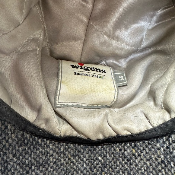 Gray and Black Men's Hat by Wigens - Picture 3 of 5